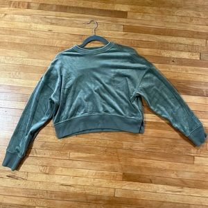 XXS velvet sweatshirt from Abercrombie.